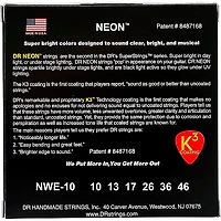 DR Strings K3 NEON Hi-Def White Electric Medium Guitar Strings