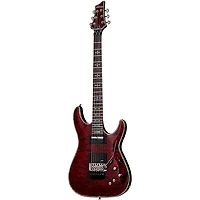 Schecter Guitar Research Hellraiser C-1 With Floyd Rose Sustainiac Electric Guitar Black Cherry