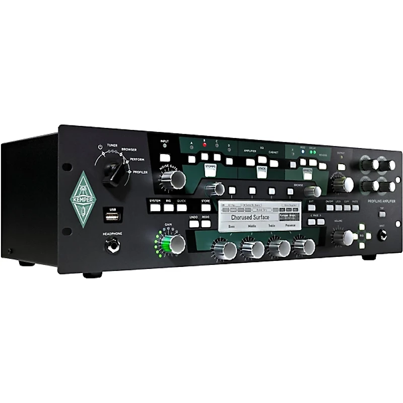 Kemper PROFILER PowerRack 600W Class-D Profiling Guitar Amp Black
