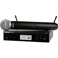 Shure BLX24R/B58 Wireless System With Rackmountable Receiver and BETA 58A Microphone Capsule
