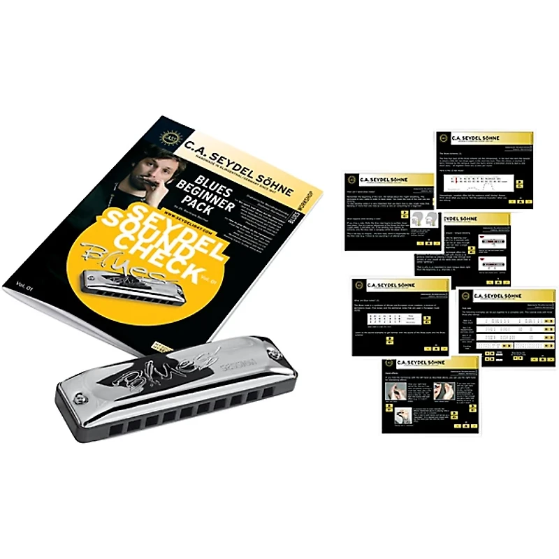 SEYDEL Sound Check Vol. 1 - Blues Beginner Pack for Harmonica
