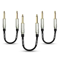 Mogami 1/4" Straight Patch Cable, 8" (3-Pack)