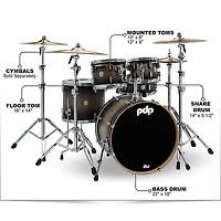 PDP by DW Concept Maple 5-Piece Shell Pack