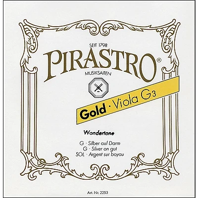 Pirastro Wondertone Gold Label Series Viola A String 16.5 in. Full Size