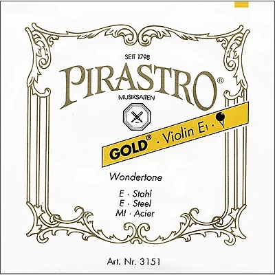 Pirastro Wondertone Gold Label Series Violin D String 4/4 Size