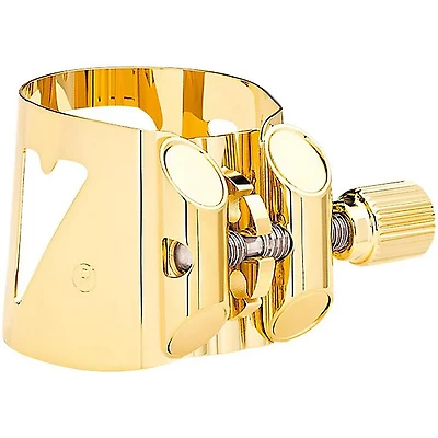 Vandoren Optimum Series Saxophone Ligature Bari Sax Gold-Glided Lig and Platic Cap