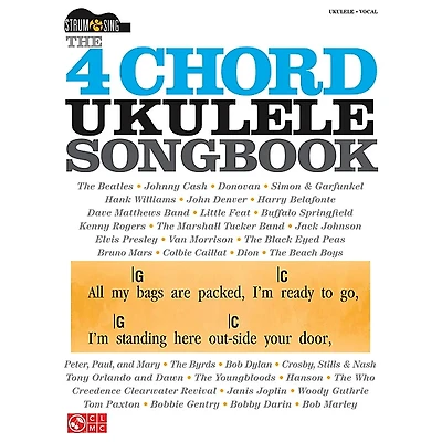 Cherry Lane The 4 Chord Ukulele Songbook  Strum & Sing Series