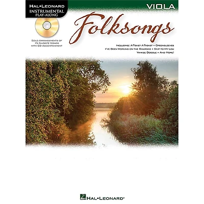 Hal Leonard Folk Songs For Viola Instrumental Play-Along Book/CD
