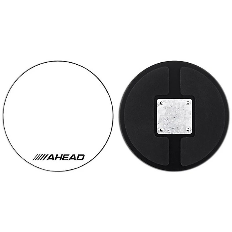 Ahead Drum Corp Practice Pad with Snare Sound White Hard Surface 10 in.
