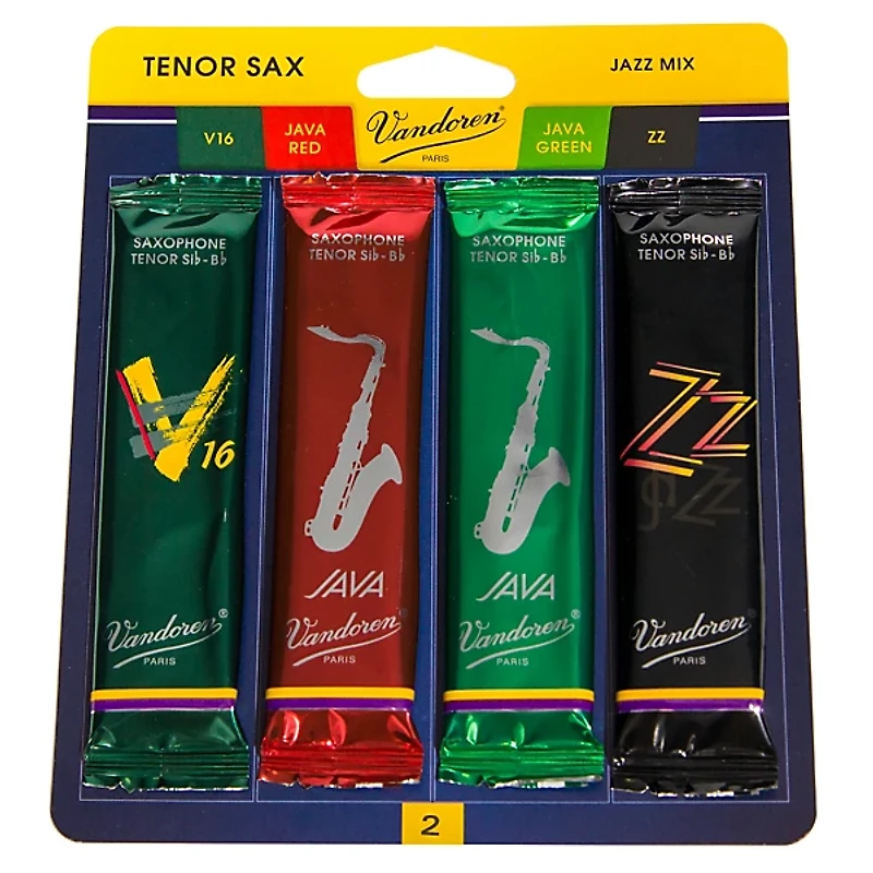 Vandoren Tenor Saxophone Jazz Reed Sample Pack
