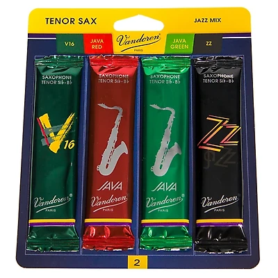 Vandoren Tenor Saxophone Jazz Reed Sample Pack
