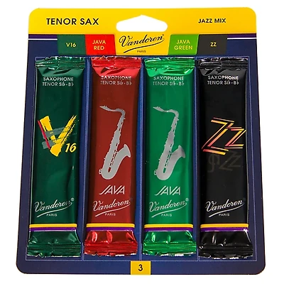 Vandoren Tenor Saxophone Jazz Reed Sample Pack