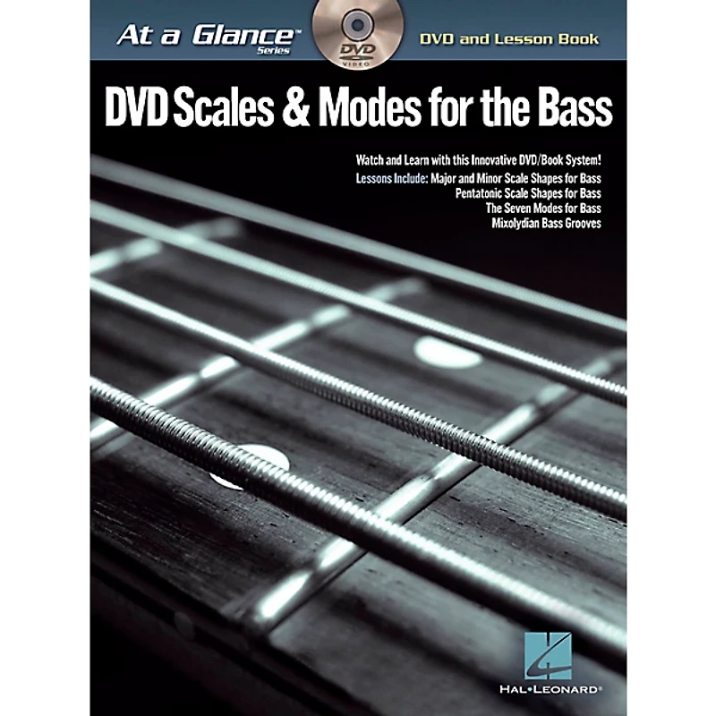 Hal Leonard Scales & Modes for the Bass  At A Glance Series Book/DVD