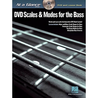 Hal Leonard Scales & Modes for the Bass At A Glance Series Book/DVD