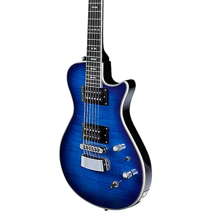 Hagstrom Ultra Swede Electric Guitar Worn Denim Gloss