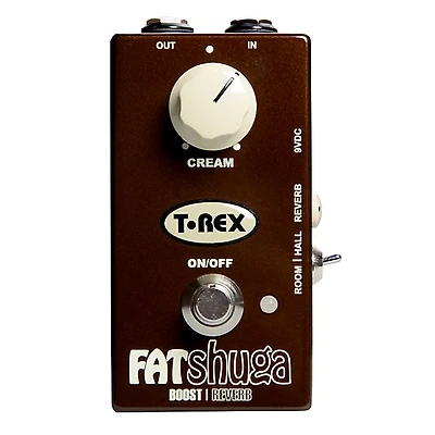 T-Rex Engineering Fat Shuga Boost with Reverb Guitar Effects Pedal