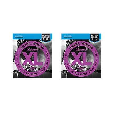 D'Addario EXL120BT Balanced Tension X-Lite Electric Guitar Strings (2-Pack)