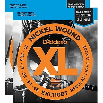 D'Addario EXL110BT Balanced Tension Lite Electric Guitar Strings (2-Pack)