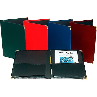 Marlo Plastics Band and Orchestra Rehearsal Folder 12" x 14" with Brass Corners and Pencil Loop