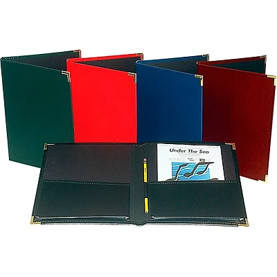 Marlo Plastics Band and Orchestra Rehearsal Folder 12" x 14" with Brass Corners and Pencil Loop