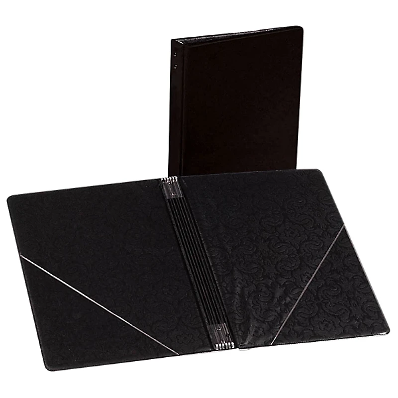 Marlo Plastics Choral Folder 7-3/4 x 11 With 7 Elastic Stays and 2 Clear, Flat