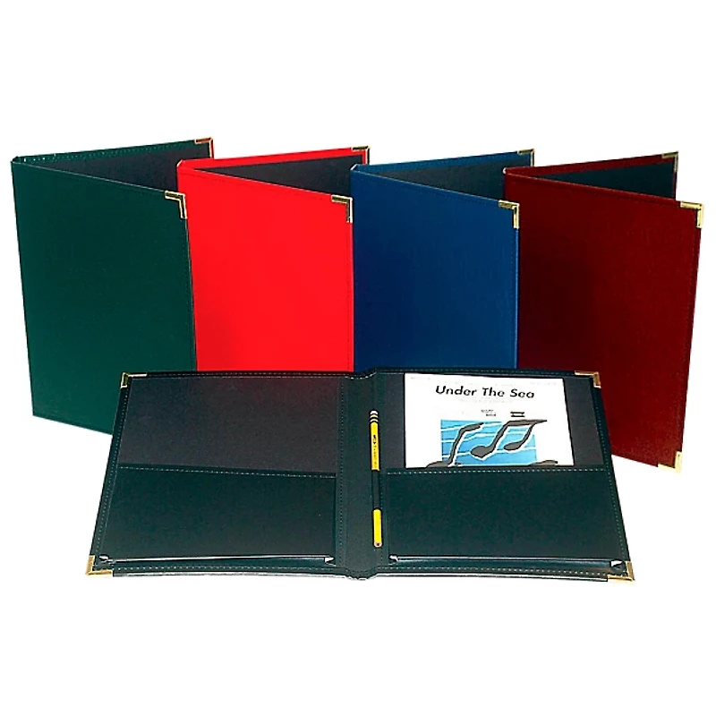 Marlo Plastics Choral Rehearsal Folder 9" X 12" with Gusset Pockets