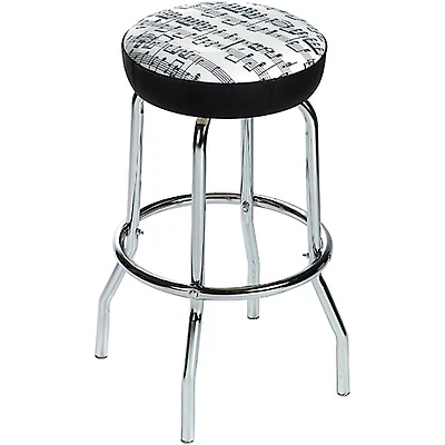 AIM 28" Barstool Sheet Music White with Black Notes