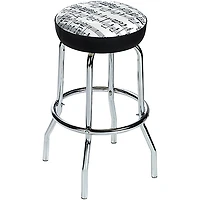 AIM 28" Barstool Sheet Music White with Black Notes
