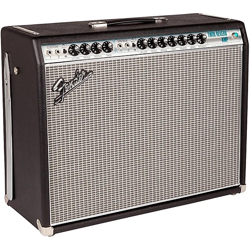 Fender '68 Custom Twin Reverb 85W 2x12 Tube Guitar Combo Amp With Celestion G12V-70s Speaker Black
