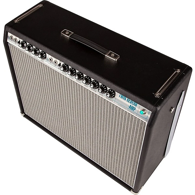 Fender '68 Custom Twin Reverb 85W 2x12 Tube Guitar Combo Amp With Celestion G12V-70s Speaker Black