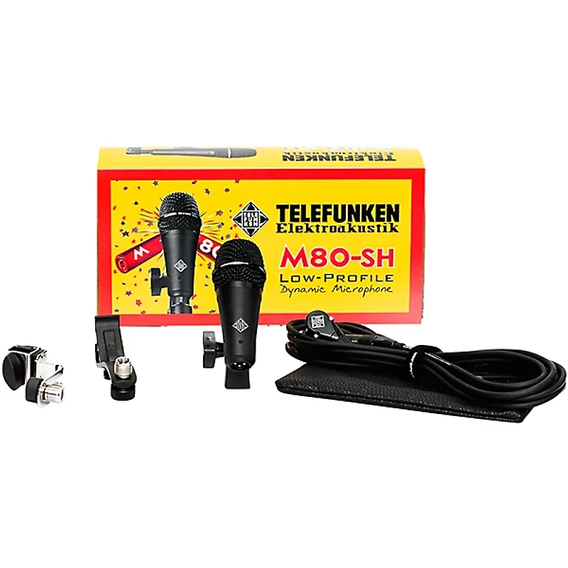 TELEFUNKEN M80-SH Supercardioid Dynamic Handheld Vocal Microphone Black
