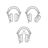 Audio-Technica ATH-M20x Closed-Back Professional Studio Monitor Headphones Black