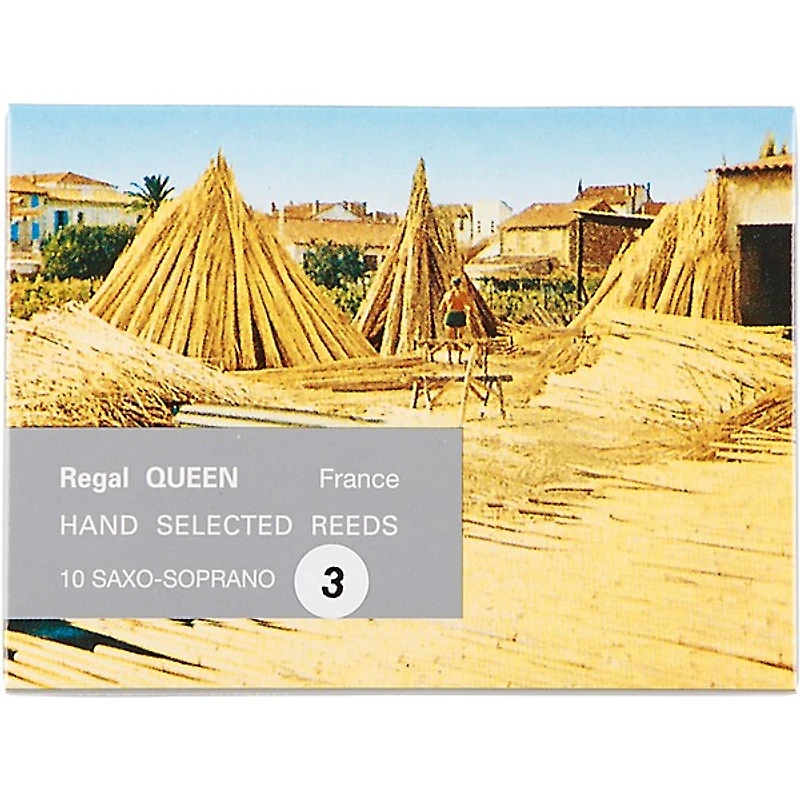 Rigotti Queen Reeds for Soprano Saxophone Strength 3.5 Box of 10