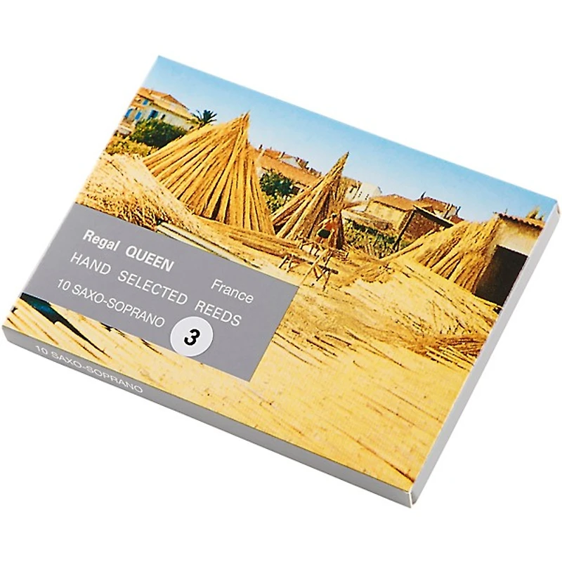Rigotti Queen Reeds for Soprano Saxophone Strength 3.5 Box of 10
