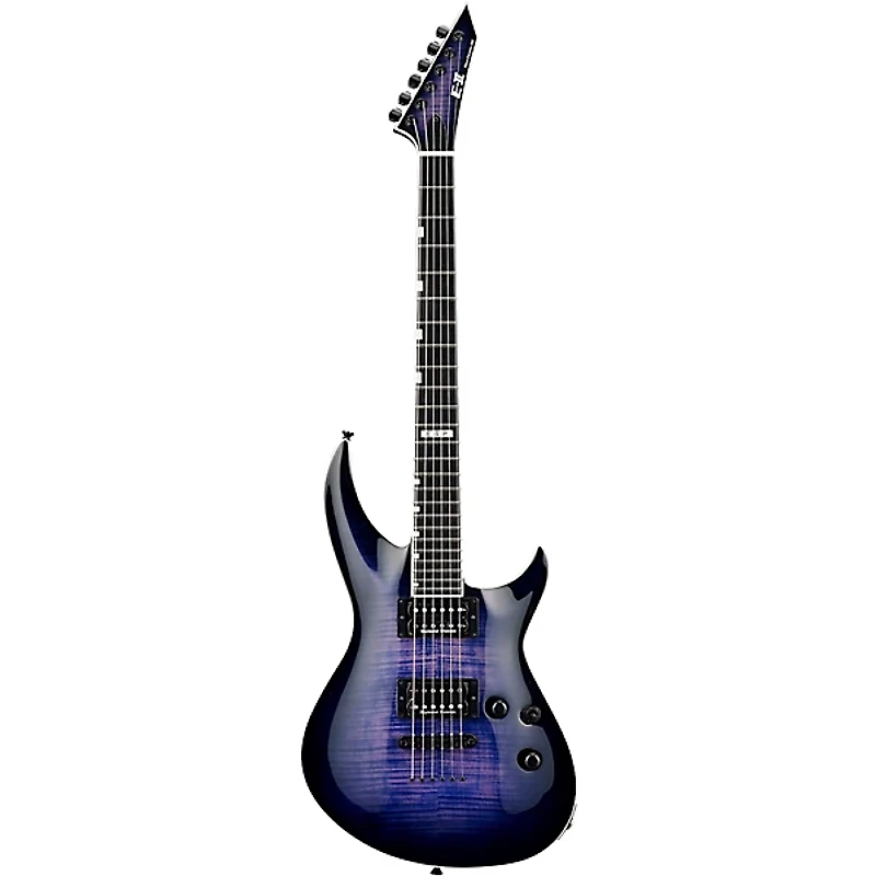 ESP E-II Horizon-III Flame Maple Electric Guitar Reindeer Blue