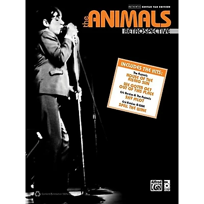 Alfred The Animals Retrospective Guitar TAB Book