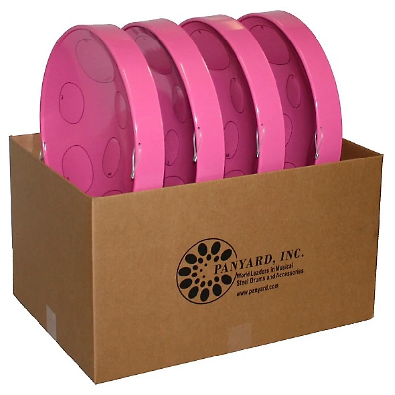 Panyard Jumbie Jam Educator's Steel Drum 4-Pack With Floor Stands