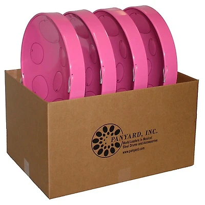 Panyard Jumbie Jam Educator's Steel Drum 4-Pack With Floor Stands