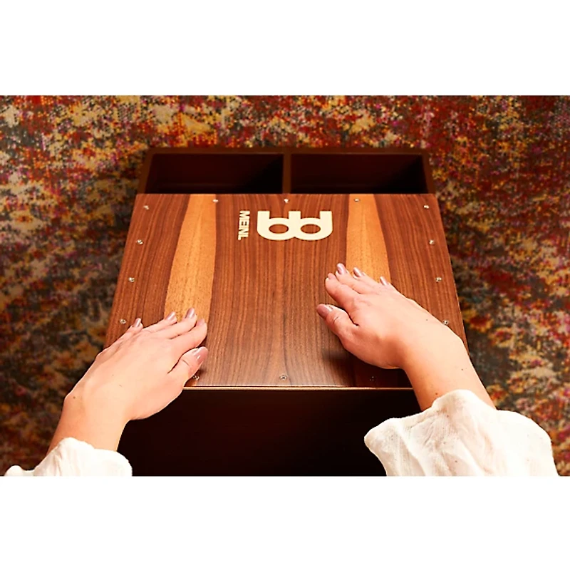 MEINL Subwoofer Jumbo Bass Cajon Walnut Frontplate