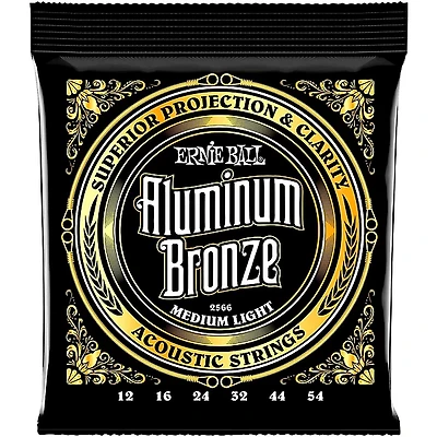 Ernie Ball Aluminum Bronze Medium Light Acoustic Guitar Strings