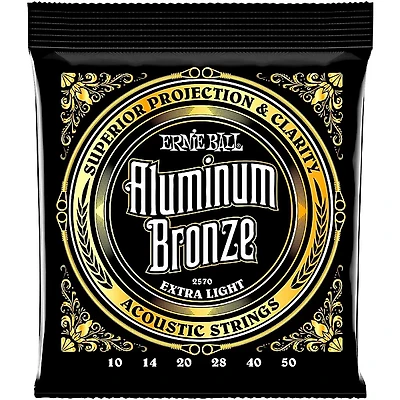 Ernie Ball Aluminum Bronze Extra Light Acoustic Guitar Strings