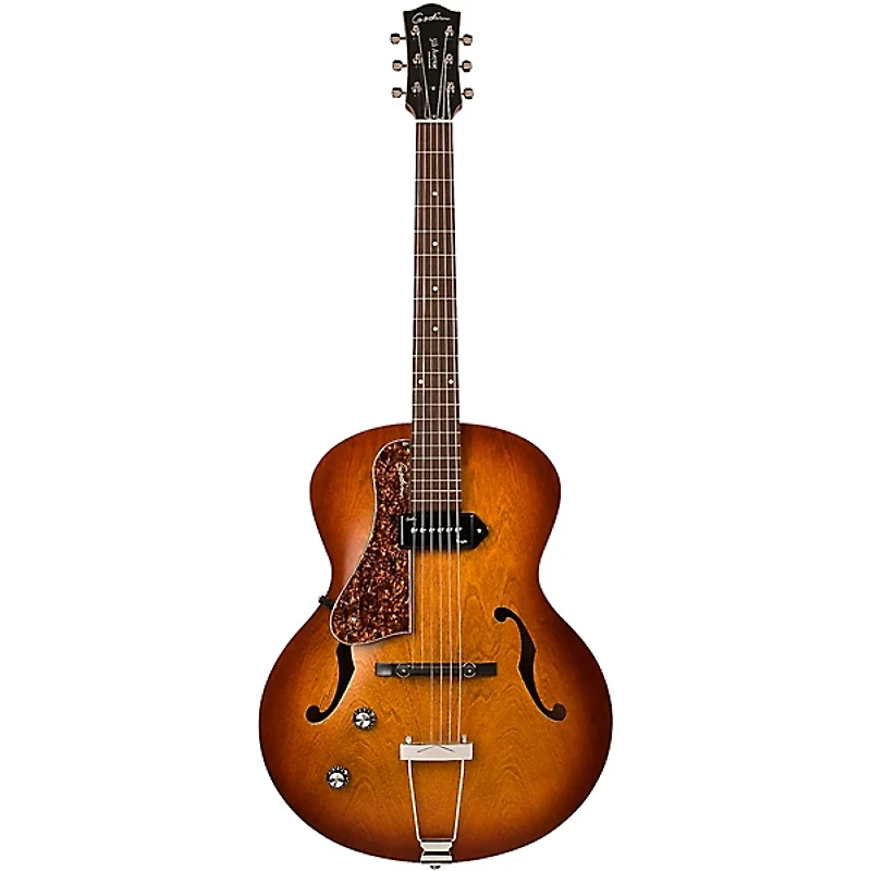 Godin Left-Handed 5th Avenue Kingpin P90 ElectrIc Guitar Cognac Burst