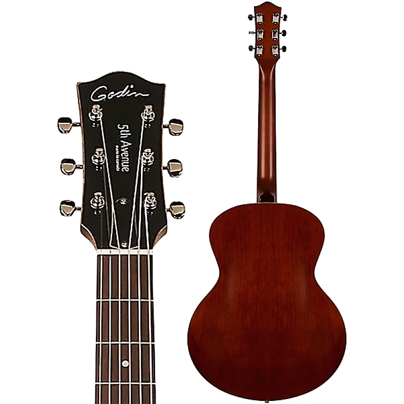 Godin Left-Handed 5th Avenue Kingpin P90 ElectrIc Guitar Cognac Burst