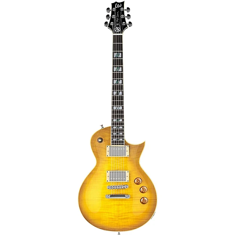 ESP LTD AS-1 Alex Skolnick Electric Guitar Lemon Burst Flame Maple