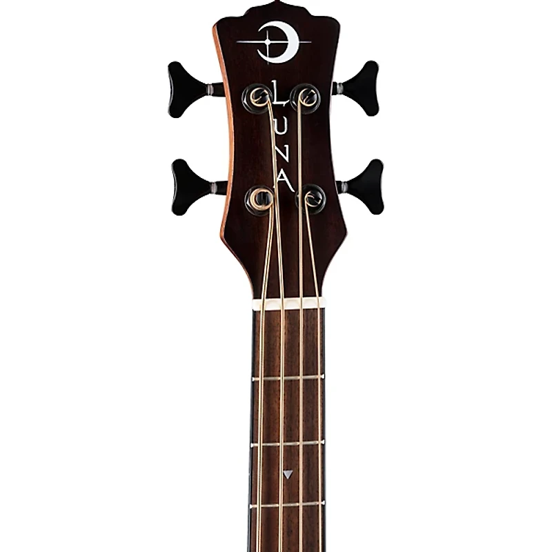 Luna Tribal Short-Scale Acoustic-Electric Bass Guitar