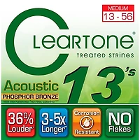Cleartone Coated Medium Acoustic Guitar Strings Four Pack