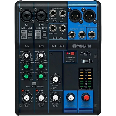 Yamaha MG06 6-Channel Mixer
