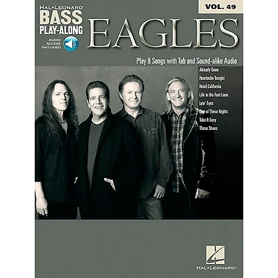 Hal Leonard Eagles - Bass Play-Along, Volume 49 (Book/Online Audio)