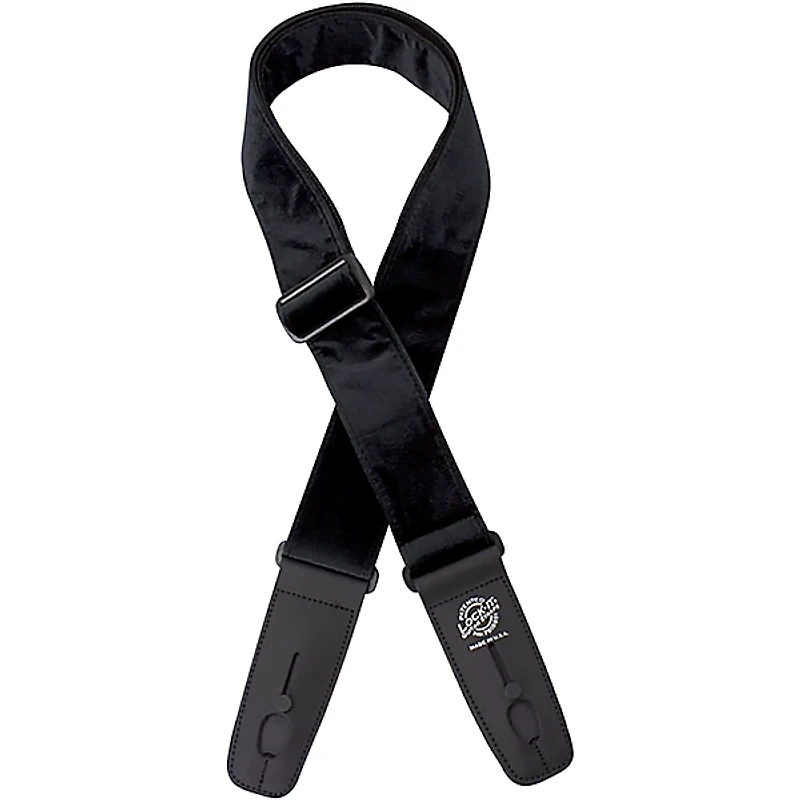 Lock-It Straps 2" Crushed Velvet Locking Guitar Strap