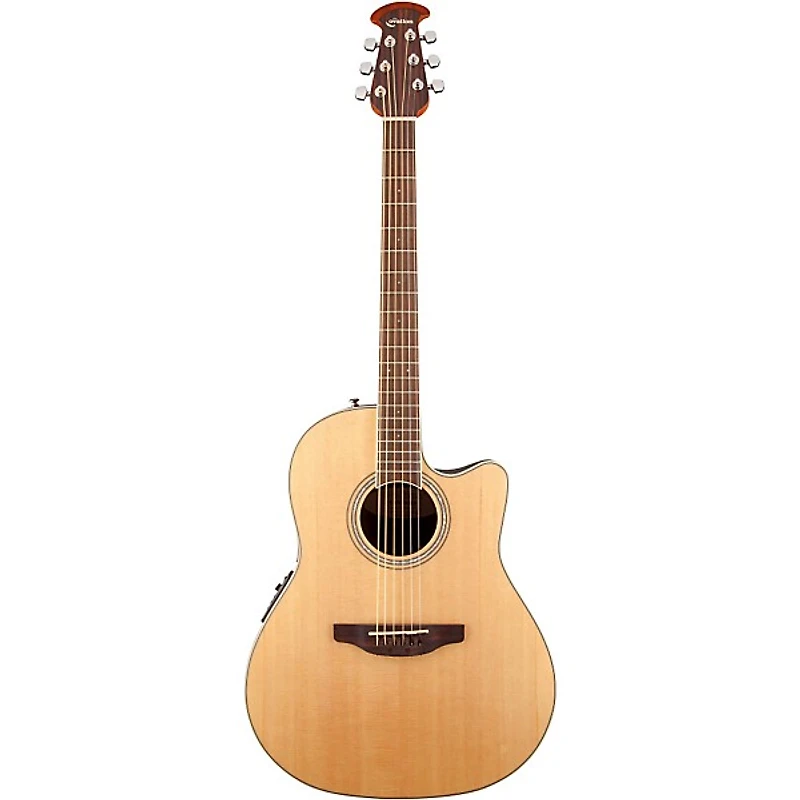 Ovation Celebrity Standard Mid-Depth Cutaway Acoustic-Electric Guitar Natural